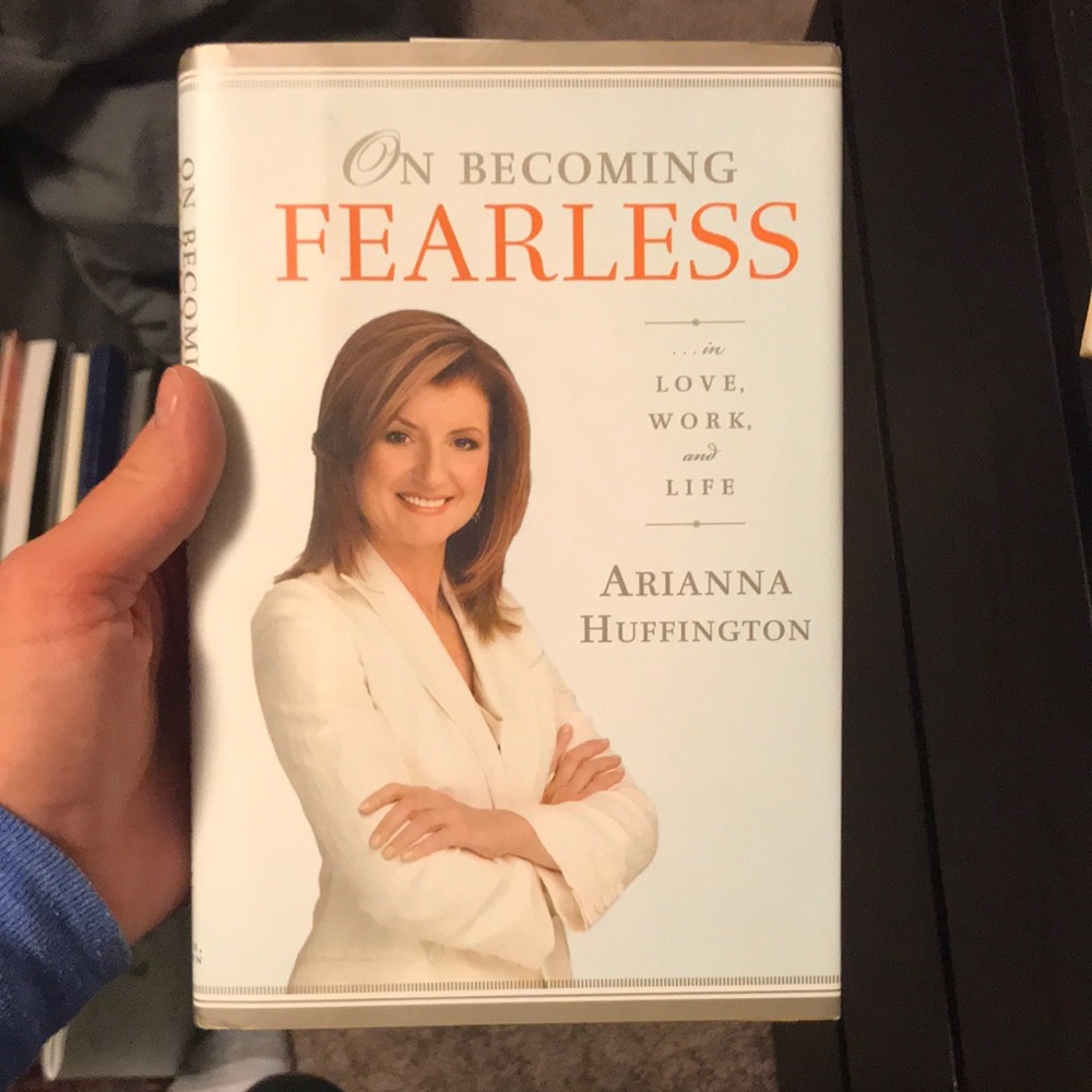 On Becoming Fearless book (hardcover)